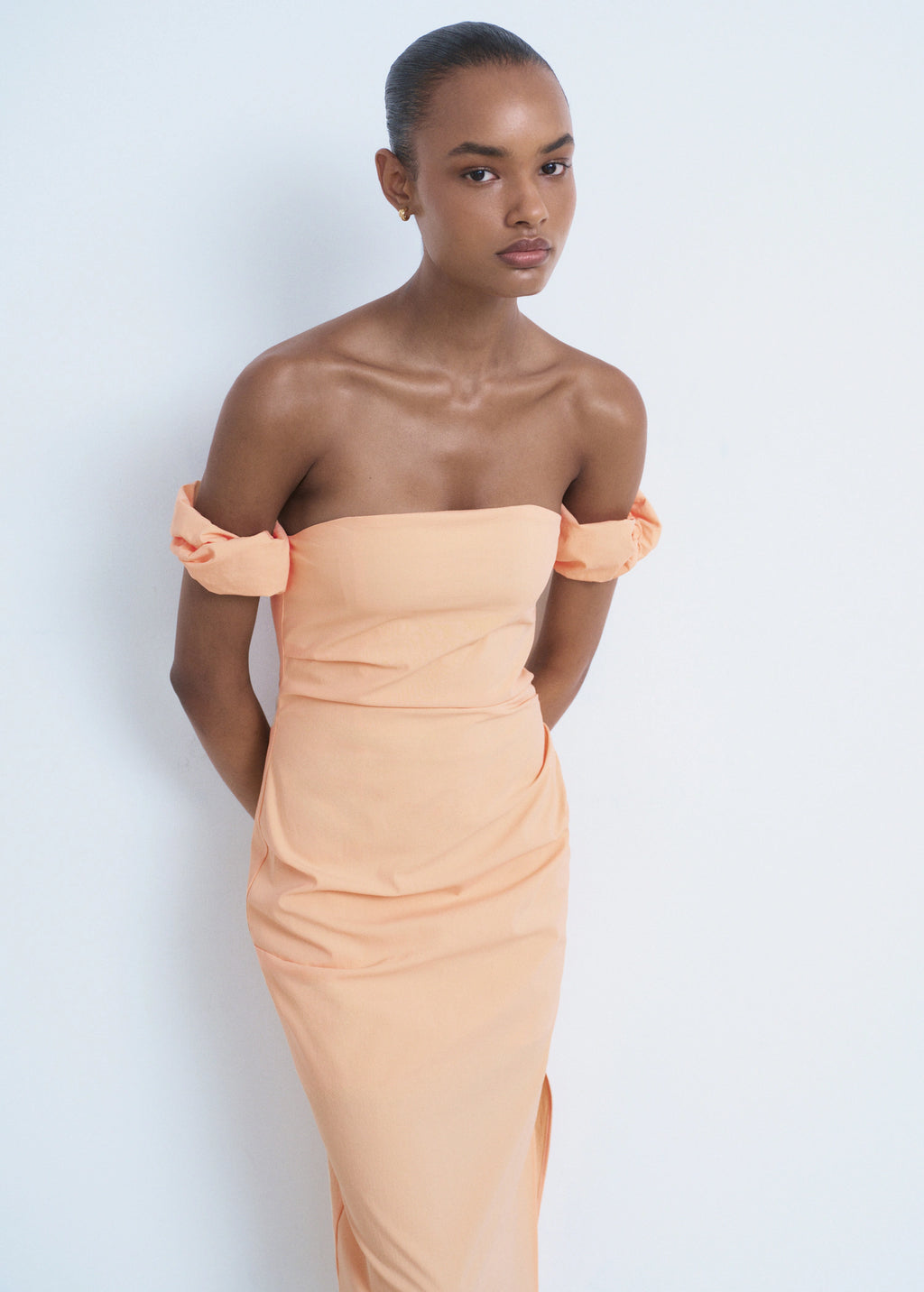 Strapless Midi Dress