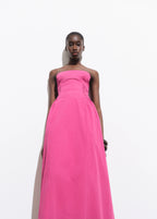 Strapless Midi Dress