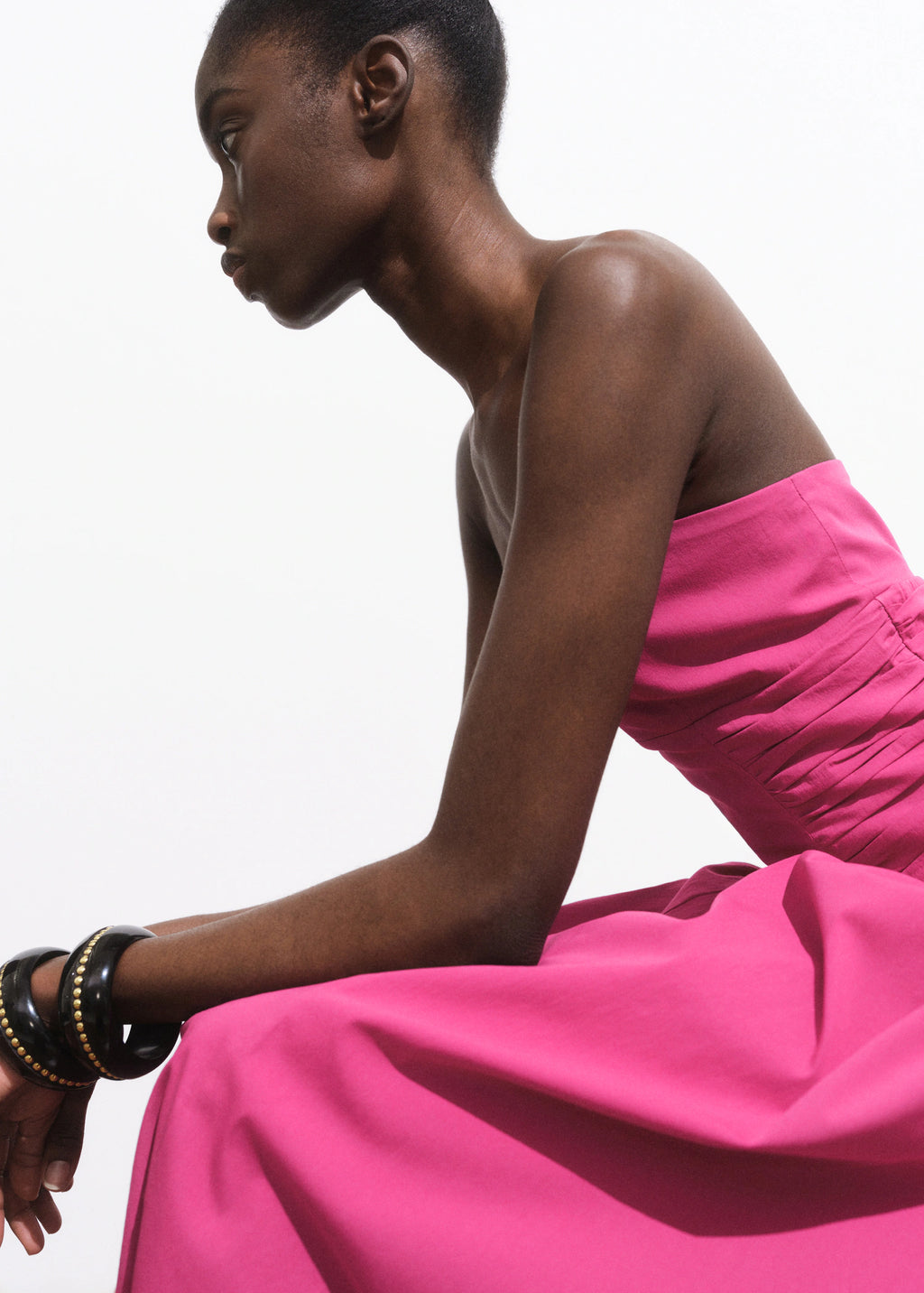 Strapless Midi Dress