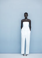 Strapless Peplum Top