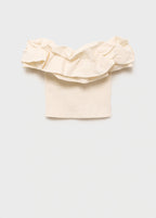 Strapless Top With Ruffles