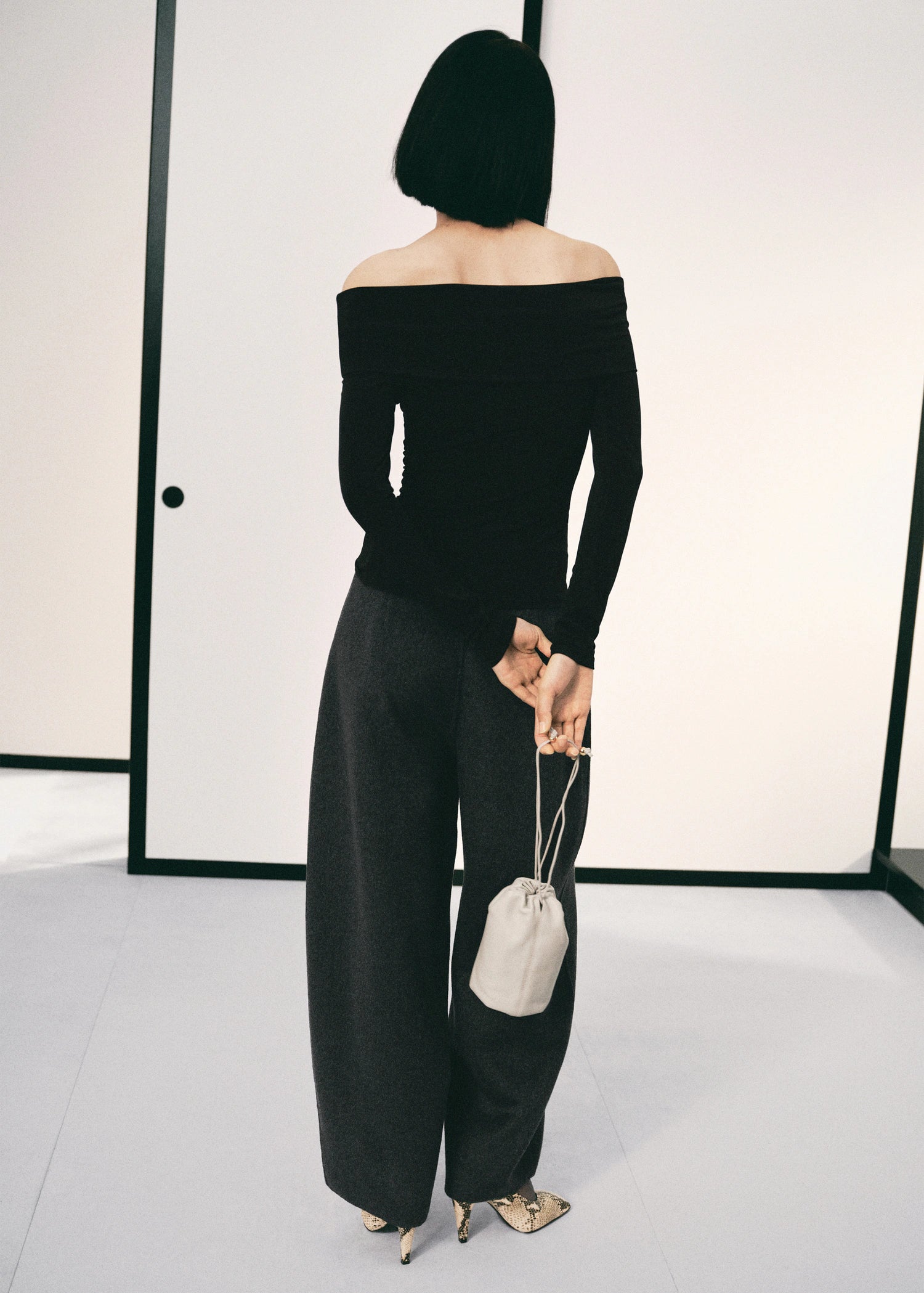 Strapless T Shirt With Metallic Detail