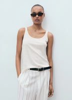 Strappy Linen Top