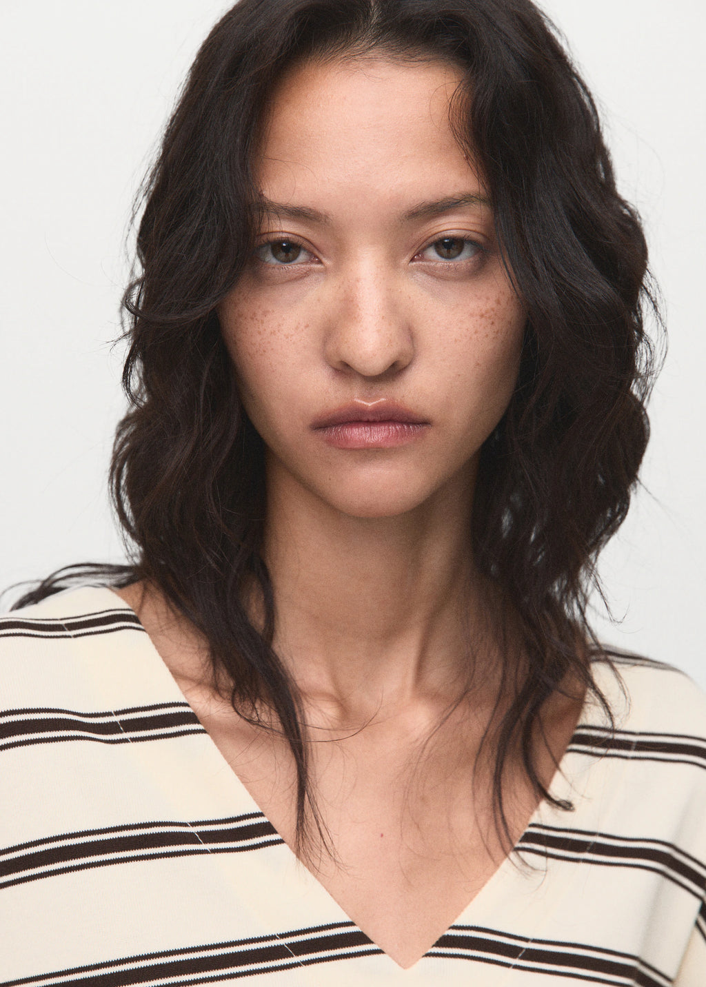 Striped Cotton Blend Sweatshirt