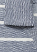 Striped Cropped Polo Shirt