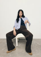 Striped Cropped Shirt