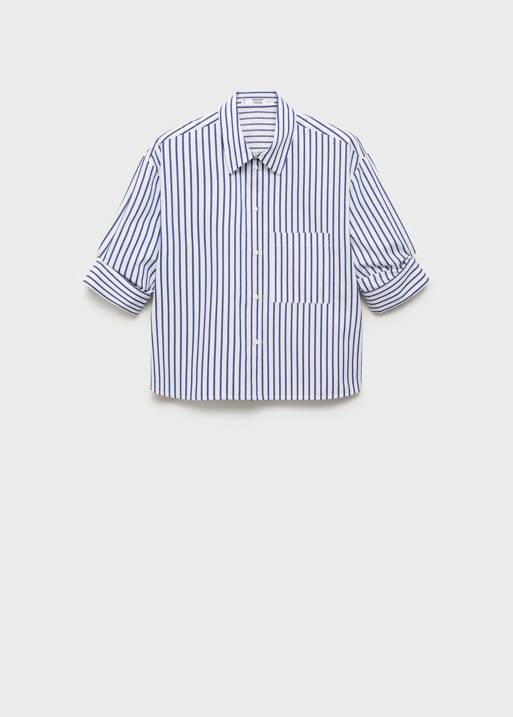 Striped Cropped Shirt