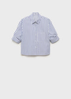 Striped Cropped Shirt