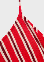 Striped Gathered Dress