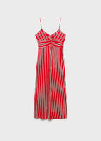 Striped Gathered Dress