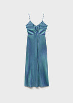 Striped Gathered Dress