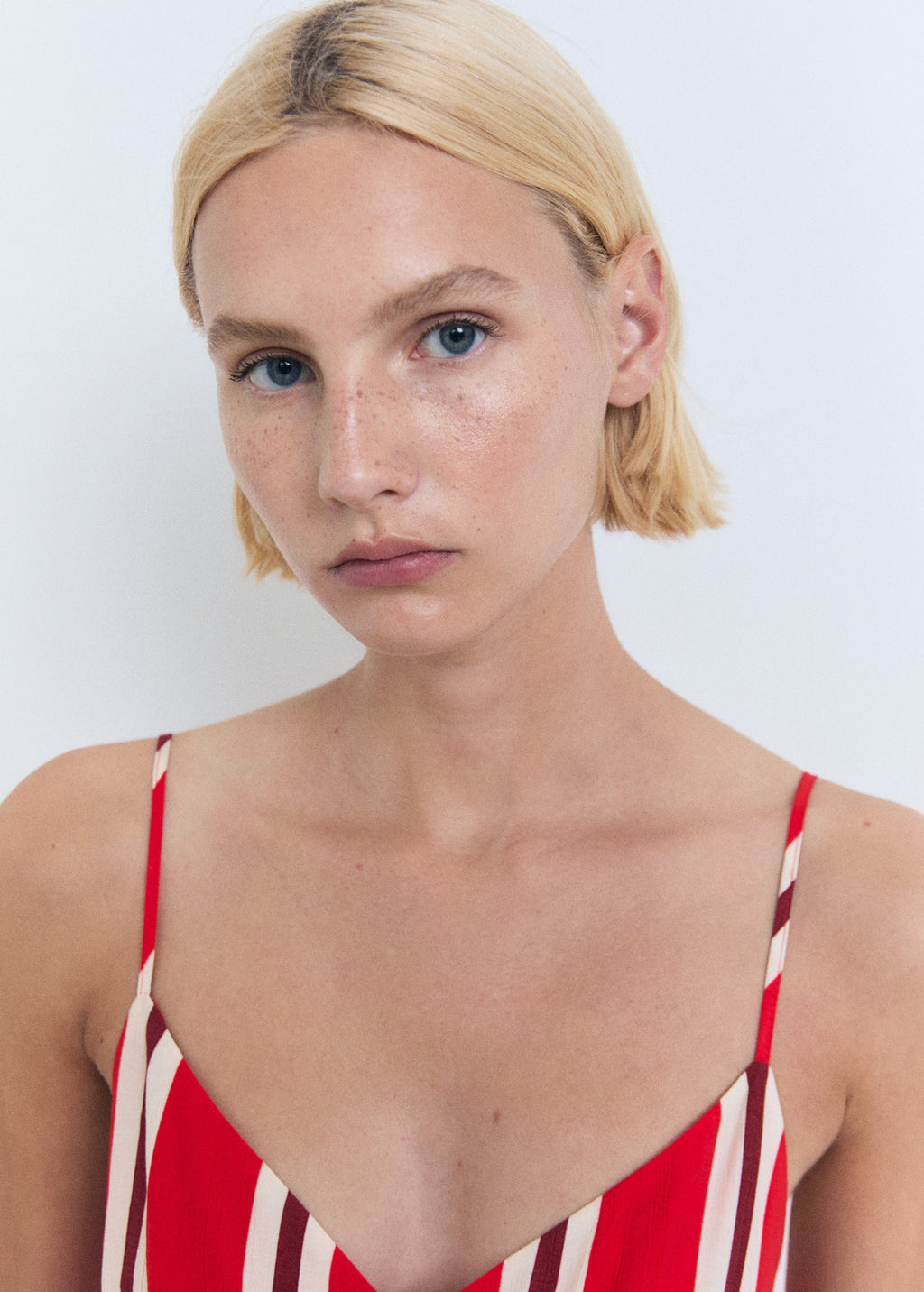 Striped Jumpsuit With Cut Out