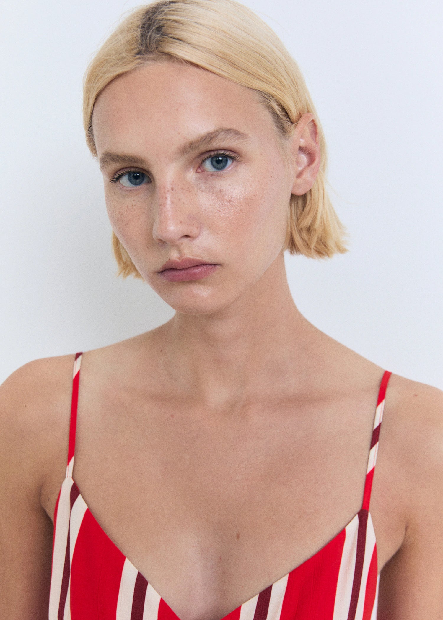 Striped Jumpsuit With Cut Out