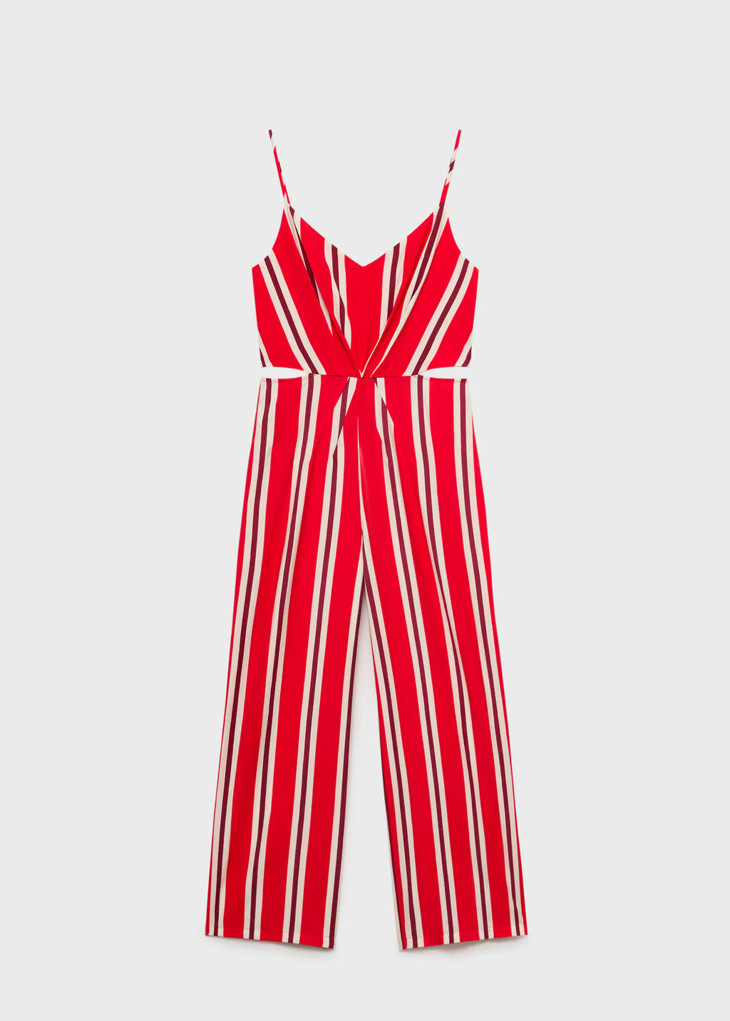 Striped Jumpsuit With Cut Out