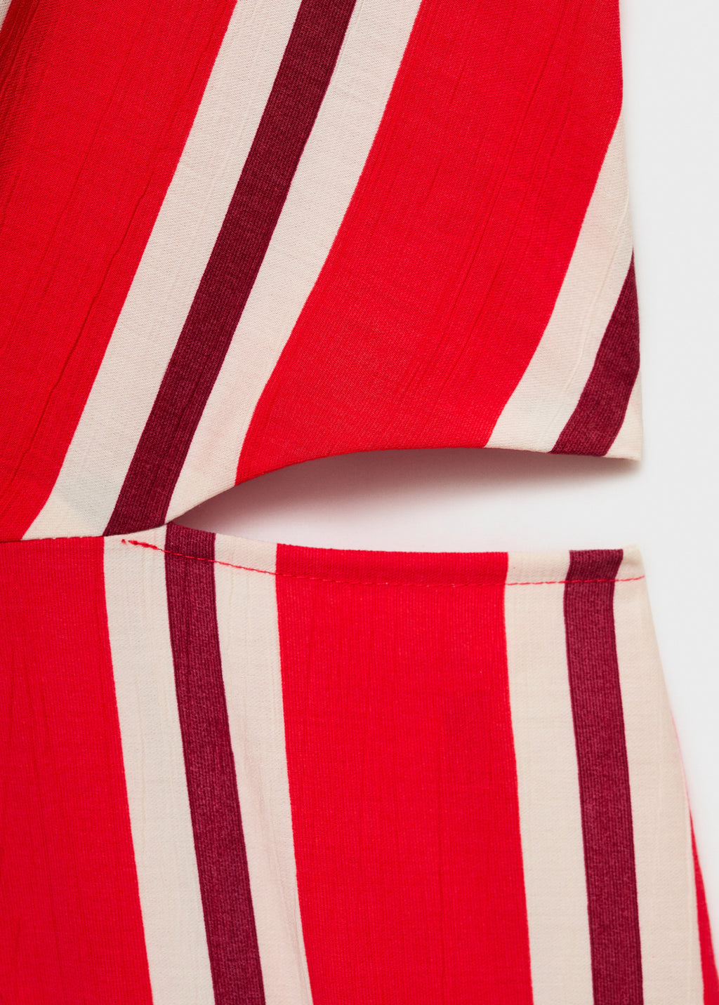 Striped Jumpsuit With Cut Out