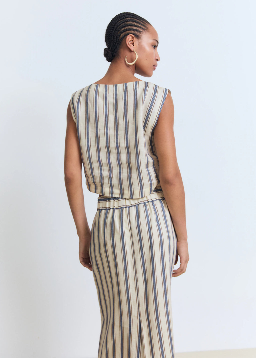 Striped Linen Top
