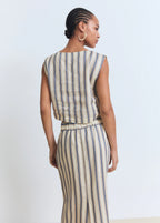 Striped Linen Top