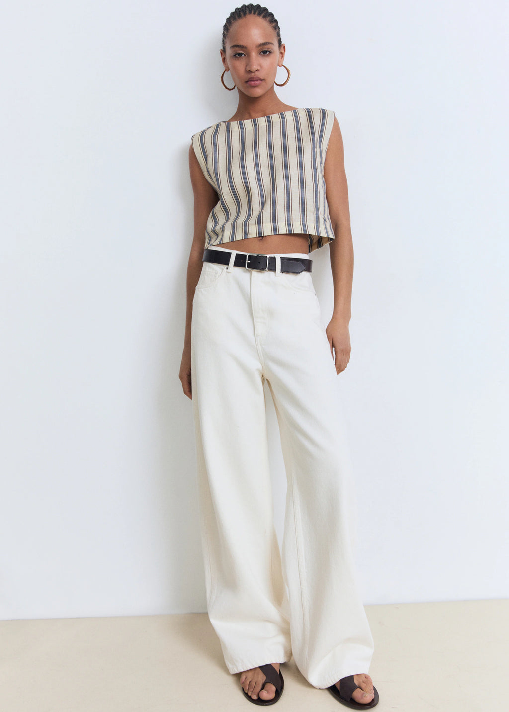 Striped Linen Top