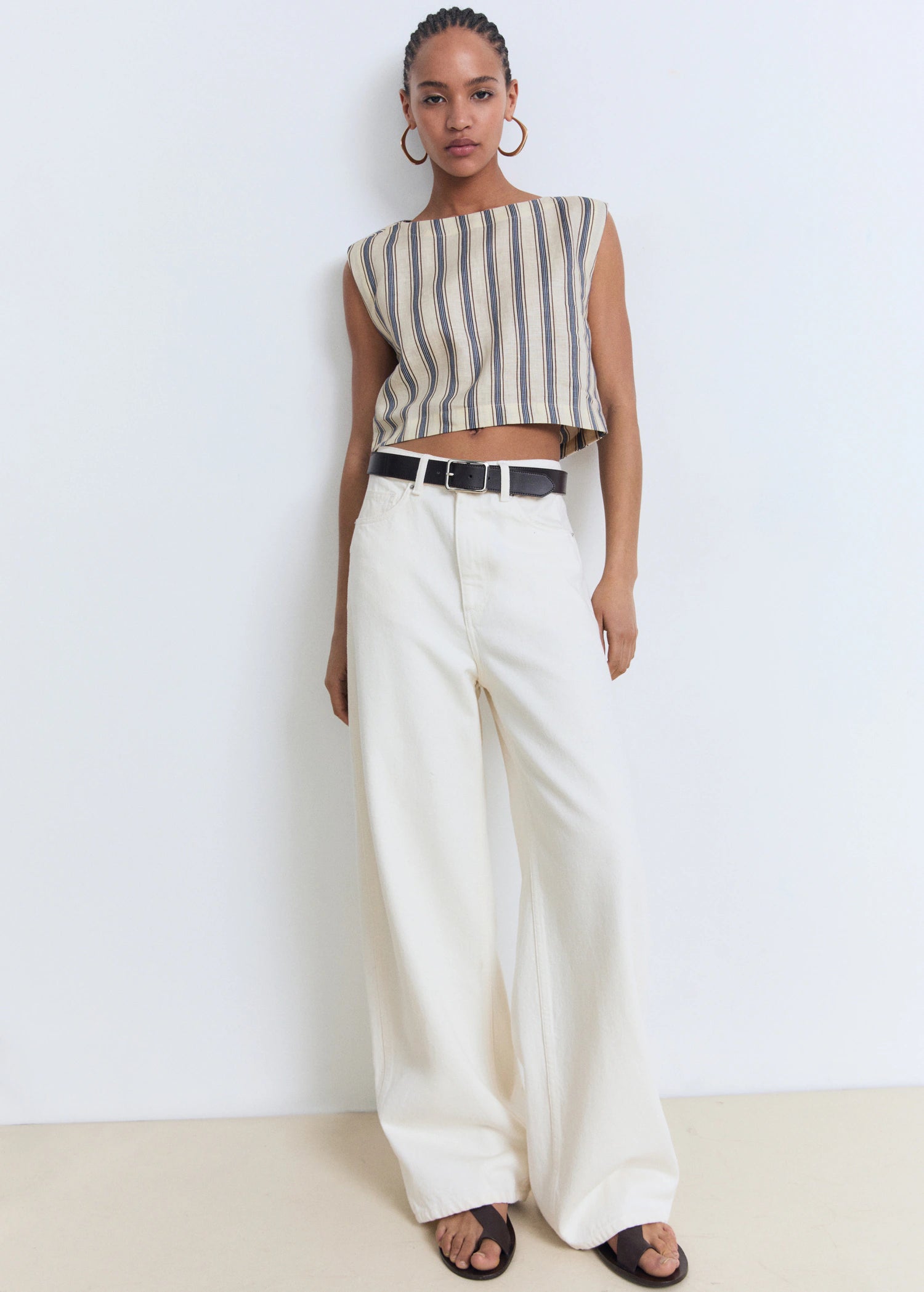 Striped Linen Top