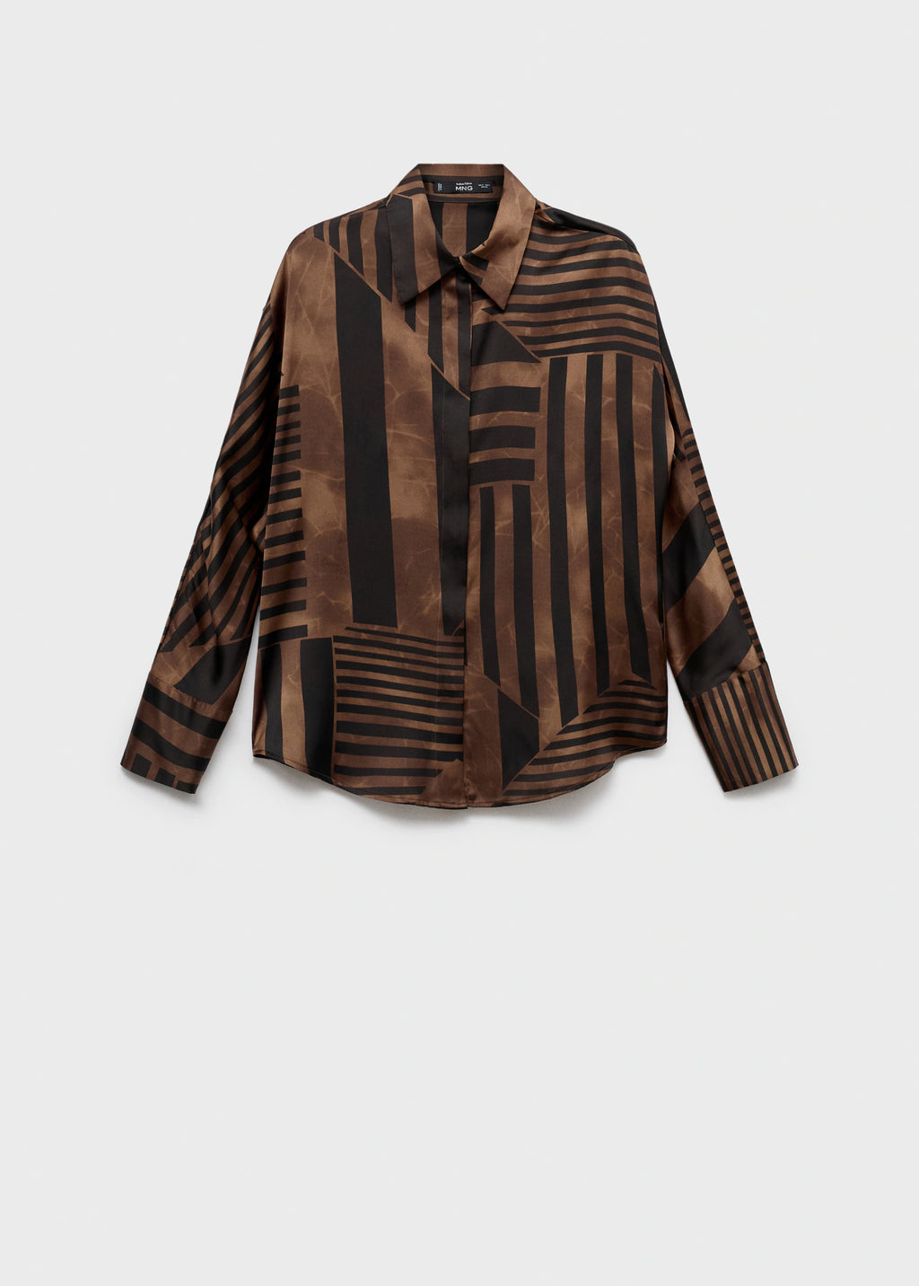 Striped Satin Blouse