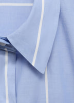 Striped Shirt Dress With Knot