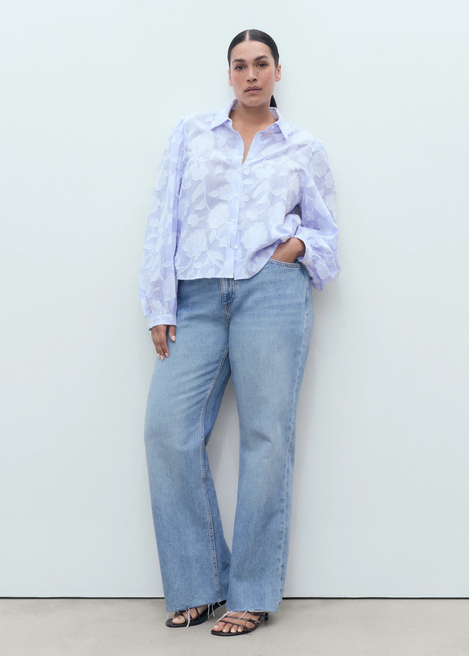 Striped Shirt With Embroidered Details