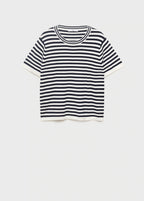 Striped Short Sleeved Sweater