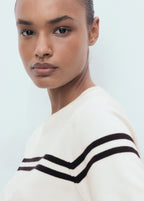 Striped Short Sleeved Sweater