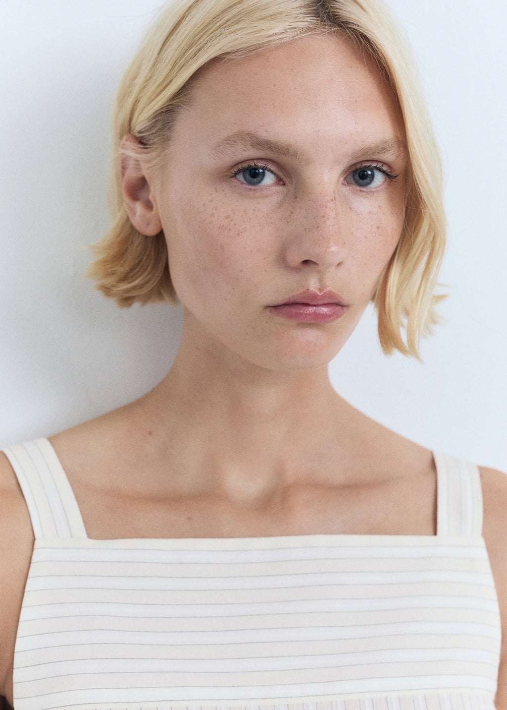 Striped Strapless Top