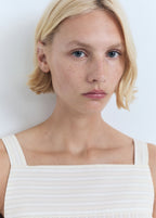 Striped Strapless Top