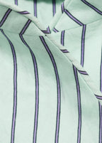 Striped Top With A Strap Neckline And Laces