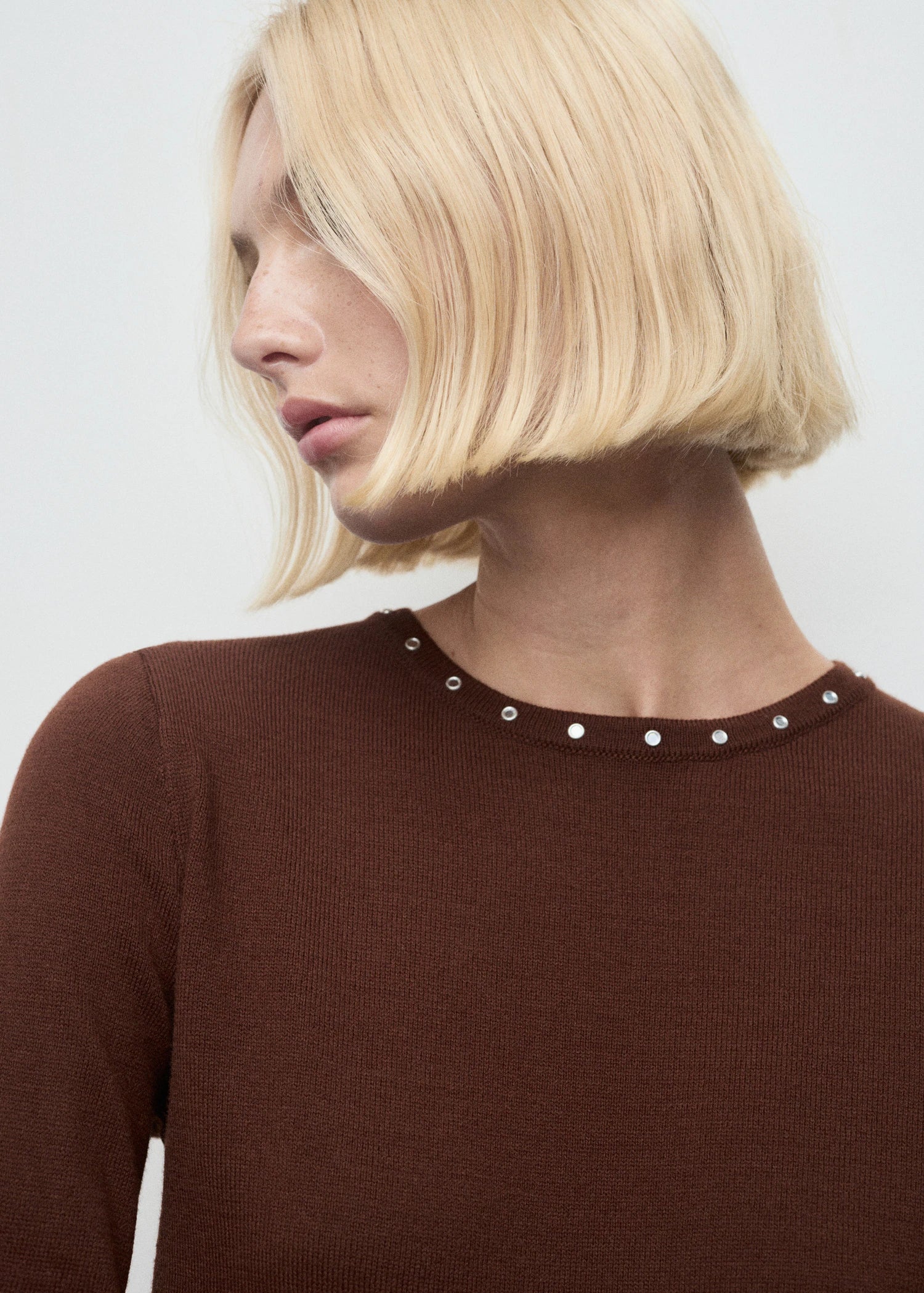 Studded Knitted Sweater