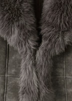 Suede And Fur Effect Jacket