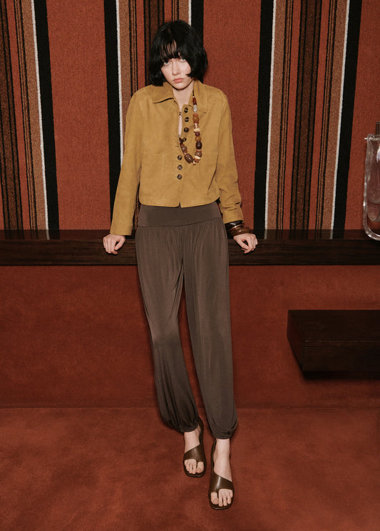 Suede Jacket With Buttons