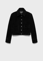 Suede Leather Jacket With Buttons