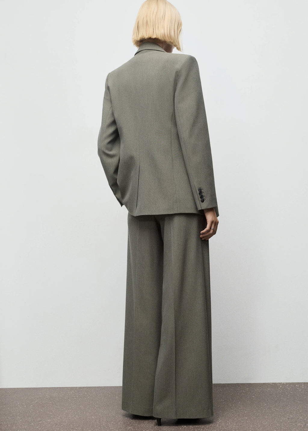 Suit Blazer With Flap Pockets