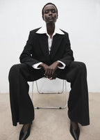 Suit Blazer With Flap Pockets