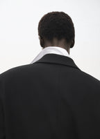 Suit Blazer With Flap Pockets