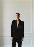 Suit Jacket With Satin Details