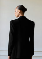 Suit Jacket With Satin Details