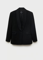 Suit Jacket With Satin Details