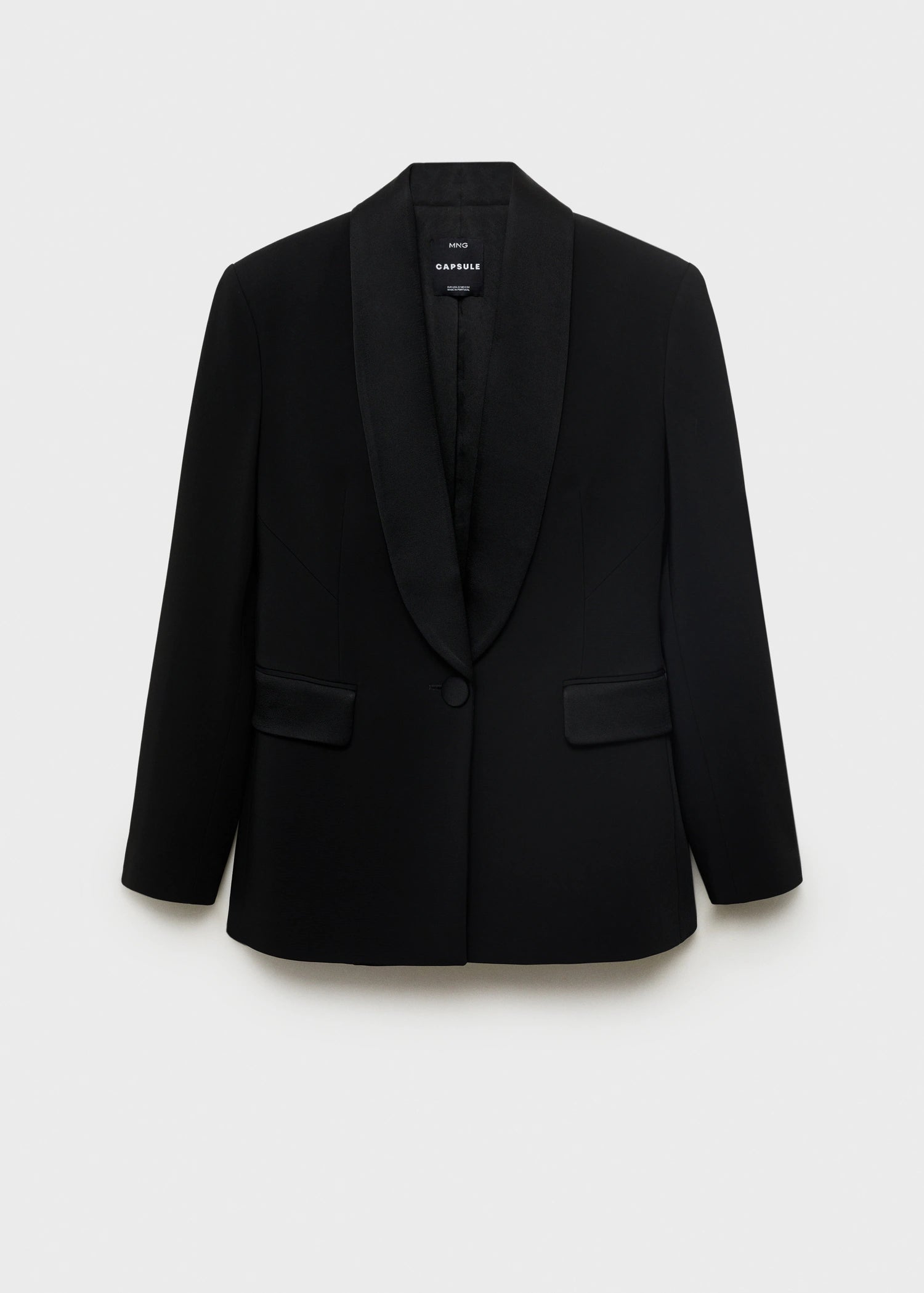 Suit Jacket With Satin Details