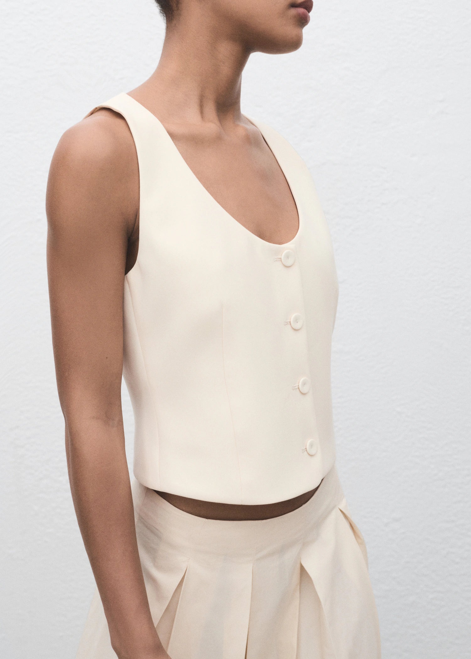 Suit Waistcoat With Buttons