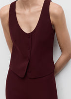 Suit Waistcoat With Buttons