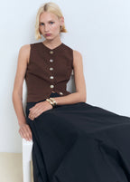 Suit Waistcoat With Buttons