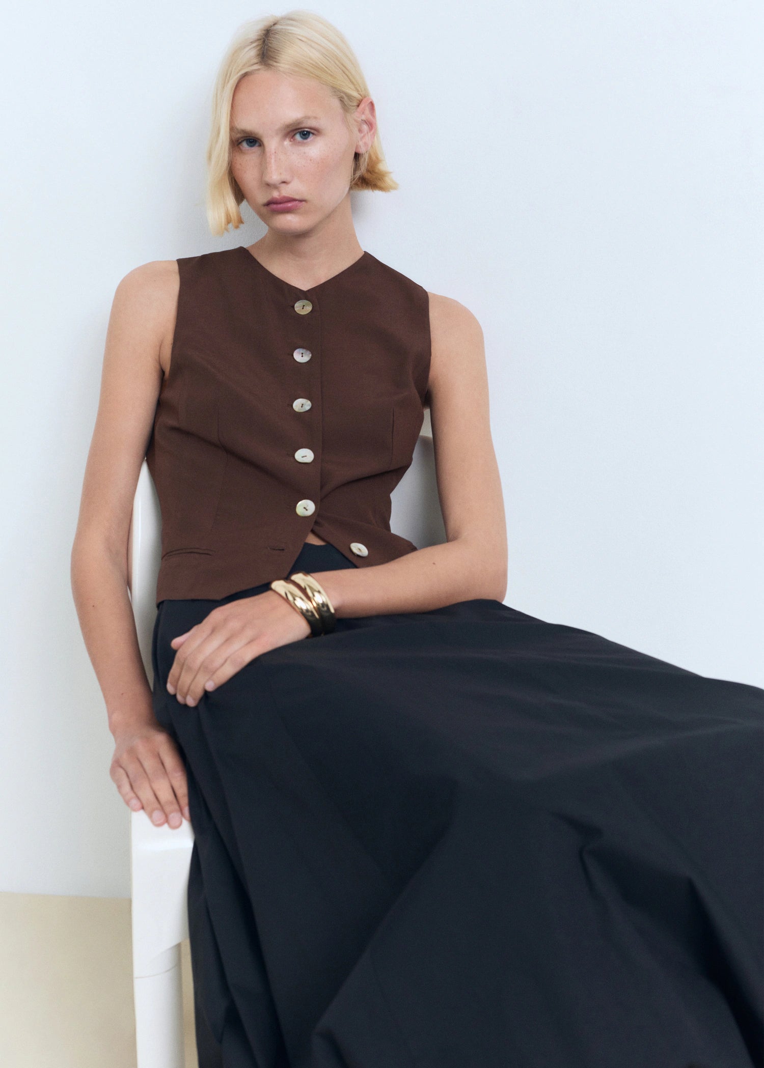 Suit Waistcoat With Buttons