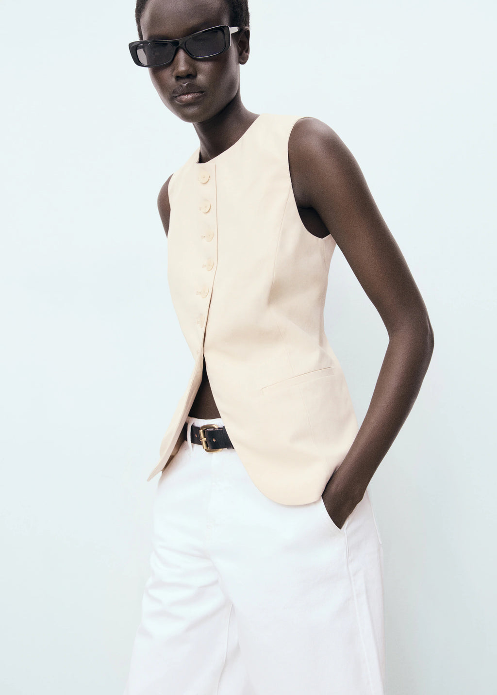 Suit Waistcoat With Buttons