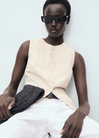 Suit Waistcoat With Buttons