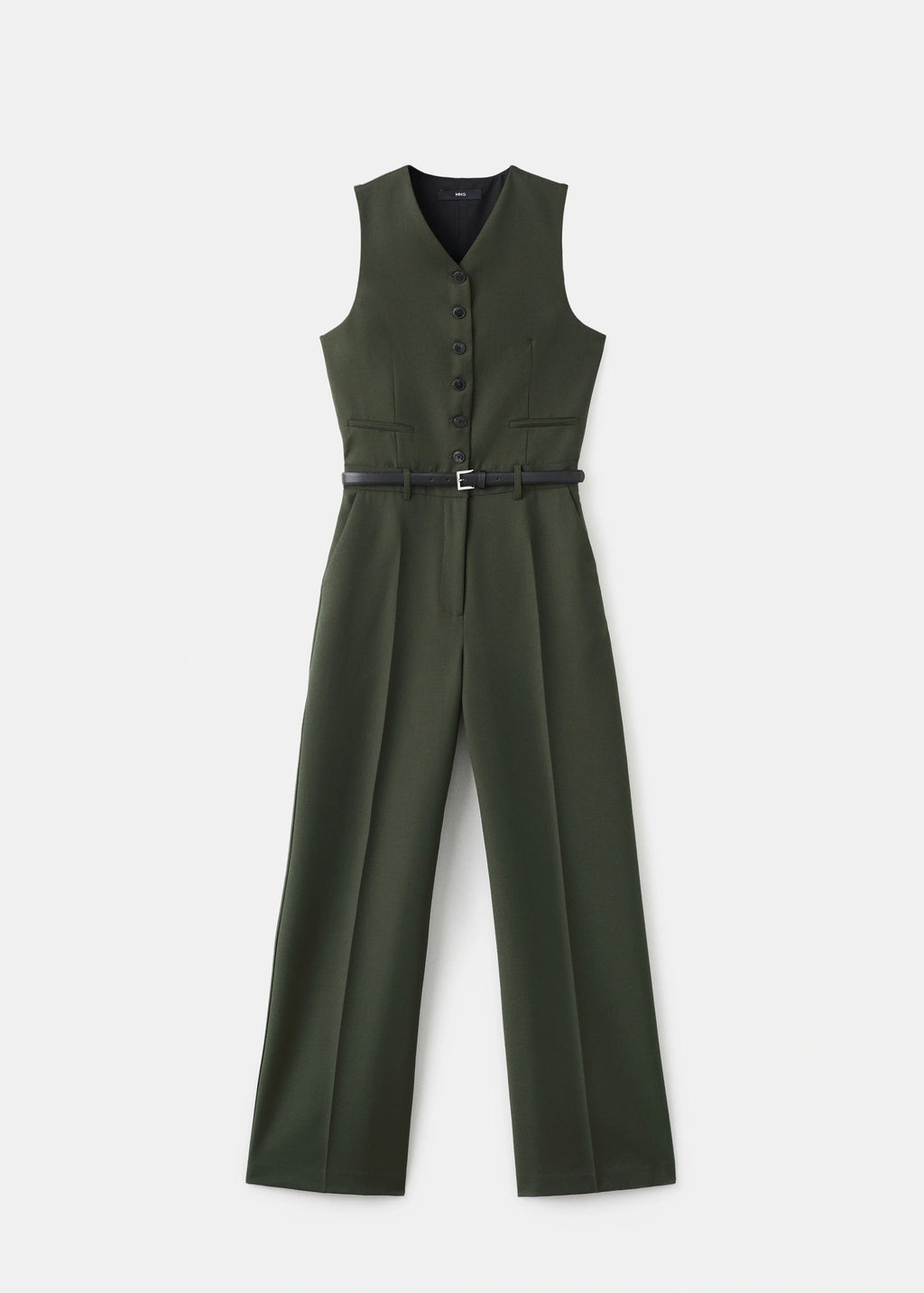 Suit Style Jumpsuit With Suit