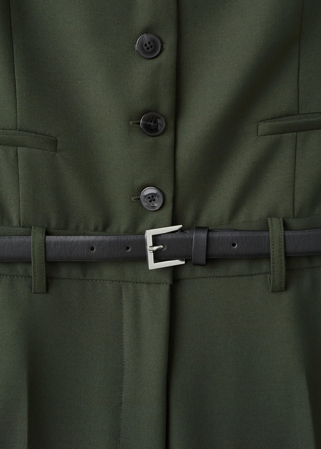 Suit Style Jumpsuit With Suit